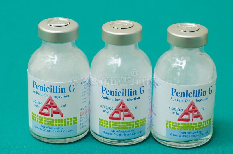 Close up of Penicillin G injection