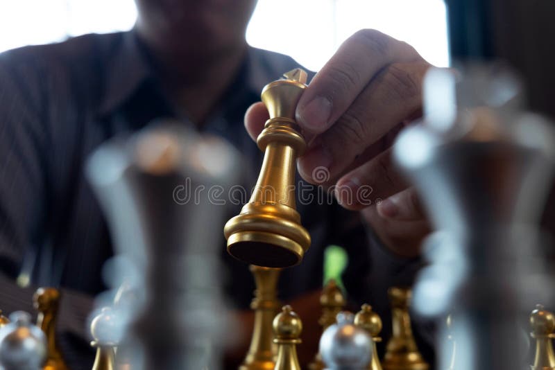 Close-up photos of checkmate hands on a chessboard during a chess game The concept of business victory strategy wins the intellige stock illustration Close-up photos of checkmate hands on a chessboard during a chess game The concept of business victory strategy wins the intellige stock illustration