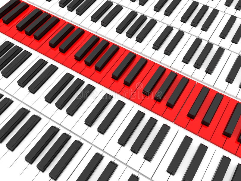 Three Piano Keys Stock Illustrations 133 Three Piano Keys Stock