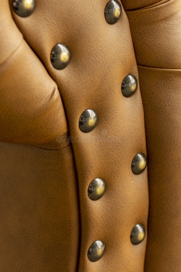 Close Up of Pins and Buttons on a Vintage Style Sofa. Buttoned Vintage Sofa  Up Close Stock Photo - Image of buttons, furniture: 193877896