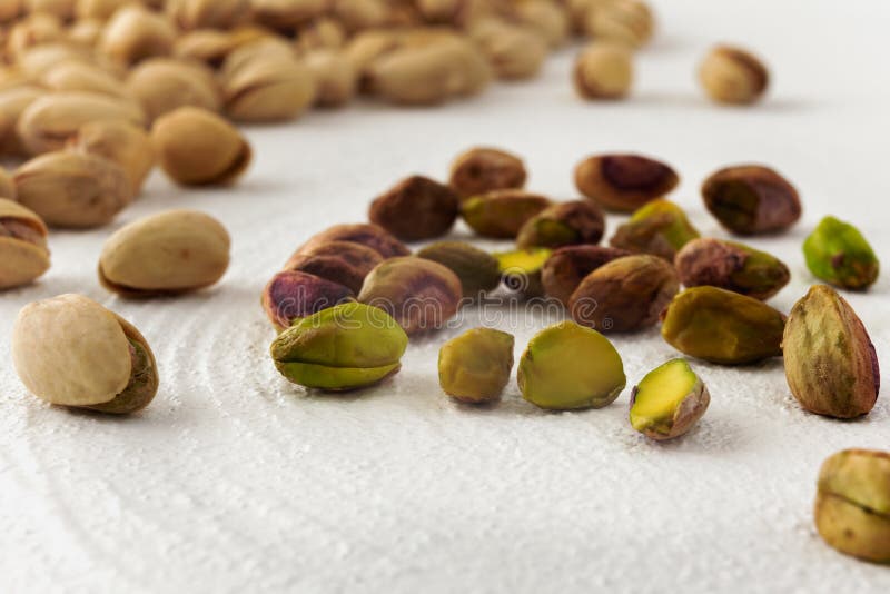 Pistachios close up with white background royalty free stock photo Pistachios close up with white background royalty free stock photo