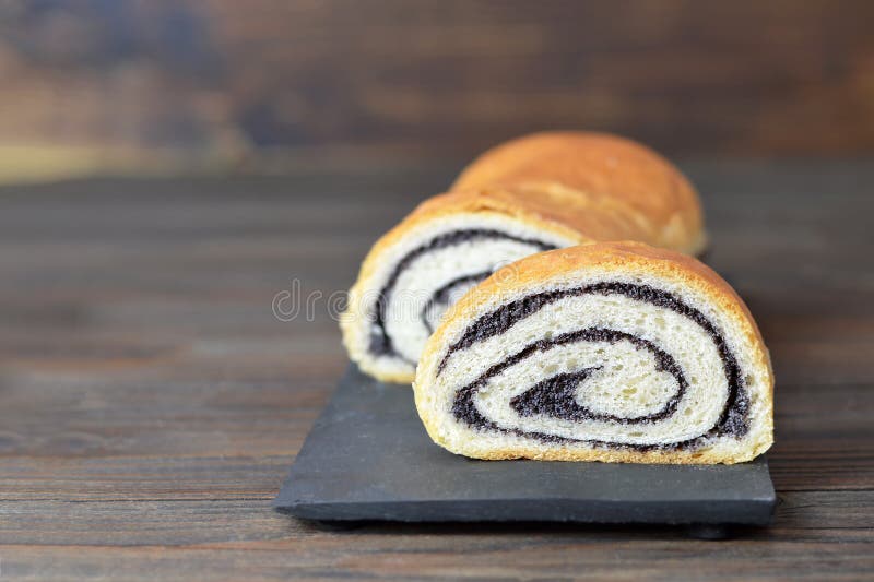 Poppy seed strudel stock image. Image of roll, seed 118908253