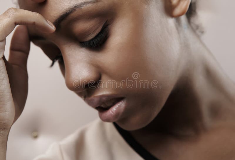 Close-up portrait of Beautiful African woman