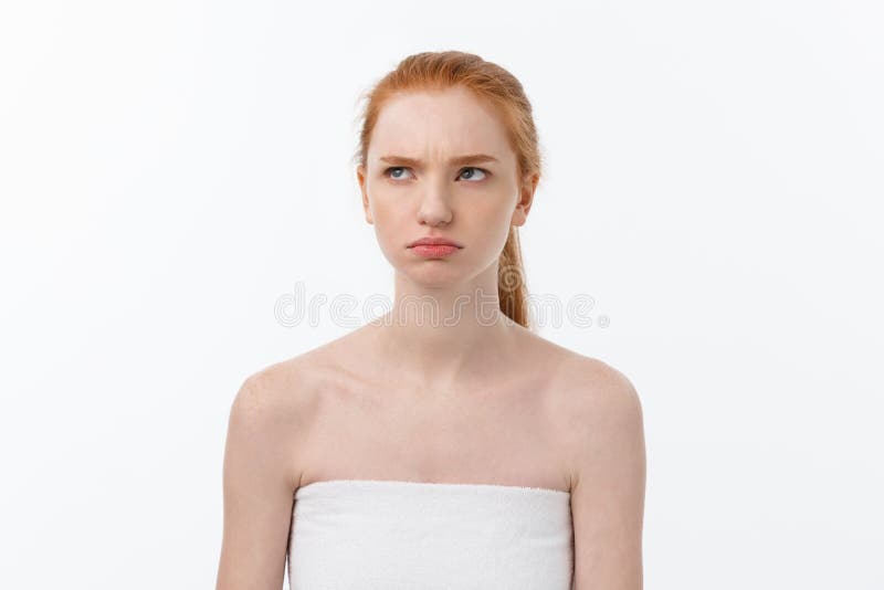 Close-up portrait of beautiful, fresh, healthy and sensual girl over white background royalty free stock photo Close-up portrait of beautiful, fresh, healthy and sensual girl over white background royalty free stock photo