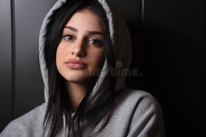 Teenage Girl With Black Hair