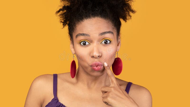 Close Up Portrait Of Black Girl Looking At Camera Stock Image Image Of Cheerful Congo 174544349 