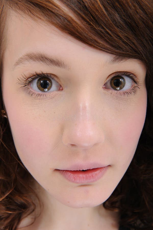 Close-up portrait of a cute girl