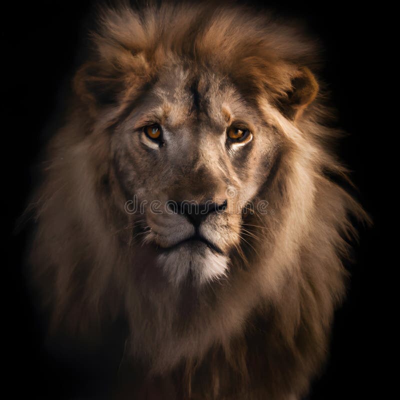 A fierce lion, the jungles regal monarch, roars with power AI Generated  31586259 Stock Photo at Vecteezy