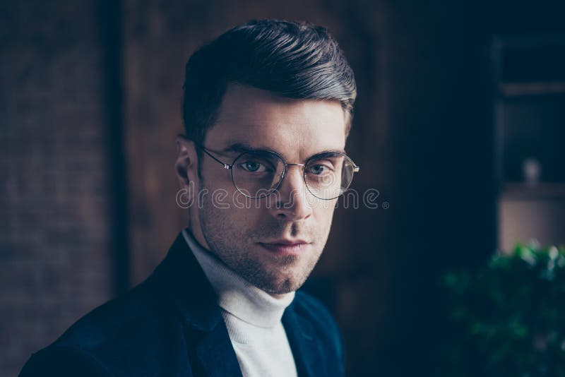 Close-up portrait of his he nice bearded handsome stylish intelligent guy consultant realtor lawyer attorney economist royalty free stock image Close-up portrait of his he nice bearded handsome stylish intelligent guy consultant realtor lawyer attorney economist royalty free stock image