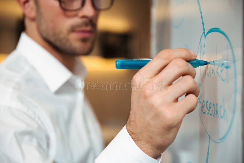 Close up portrait of a pensive young businessman stock images Close up portrait of a pensive young businessman stock images