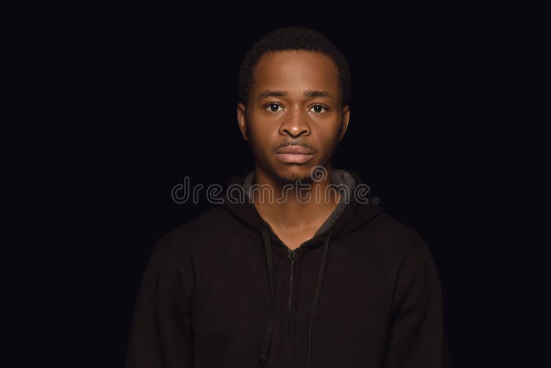 African-American Black Man Face. Stock Photo - Image of studio, ethnicity:  89747920