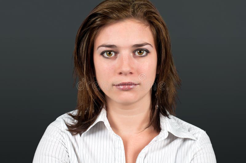 Close-up portrait of young woman