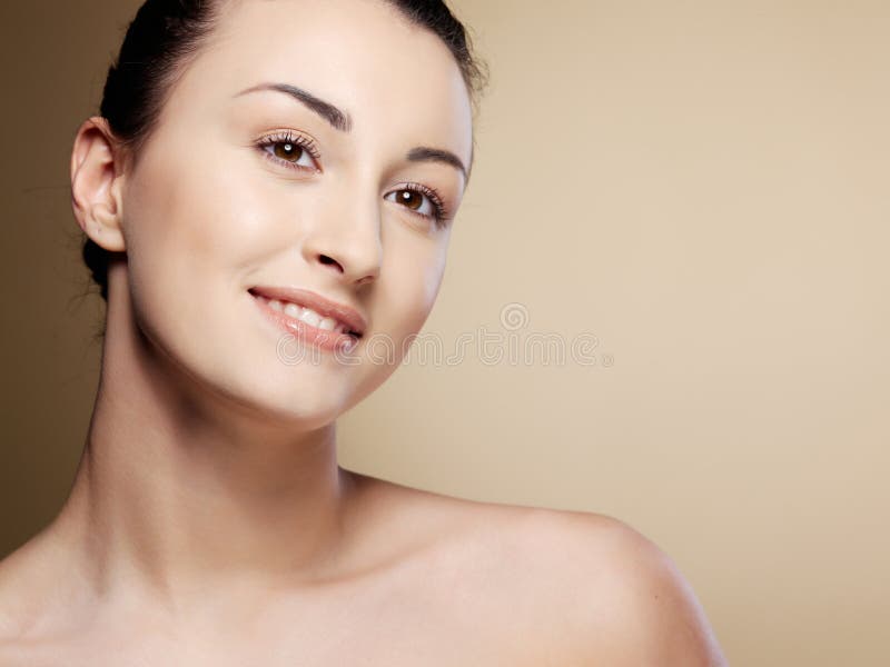 Close-up portrait young woman