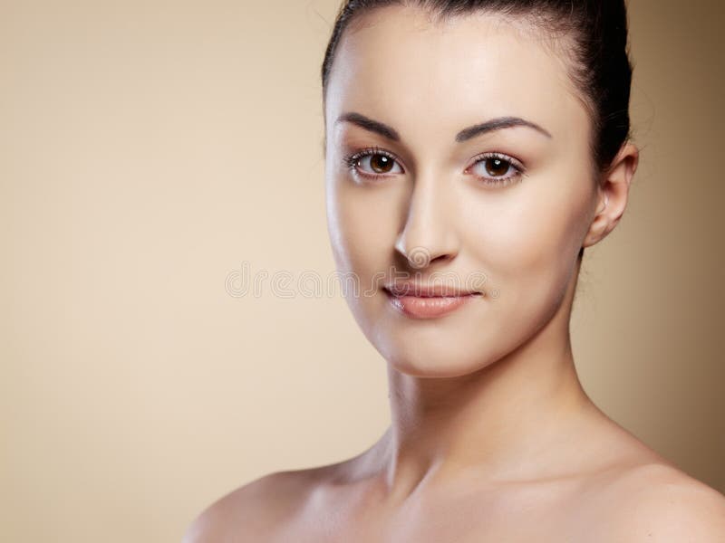 Close-up portrait young woman