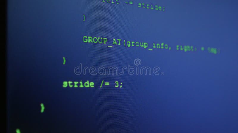 Close up of program source code program code program source code program code