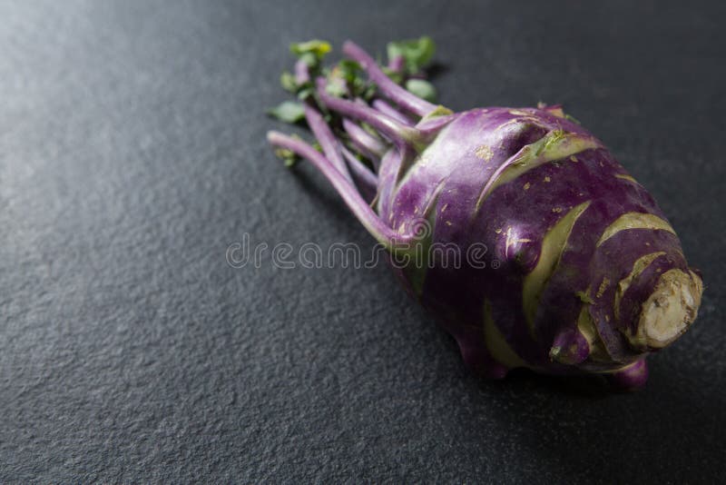 Closeup of Purple Root Vegetable on Slate Stock Photo Image of