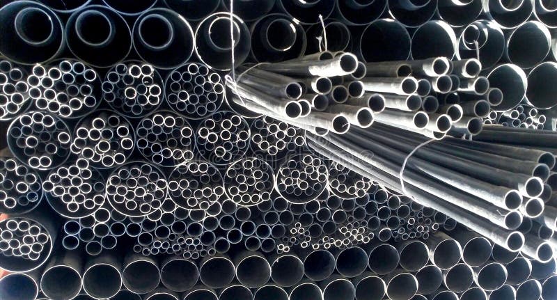 Pvc Pipes Stacked In Warehouse Stock Photo Image Of Construction