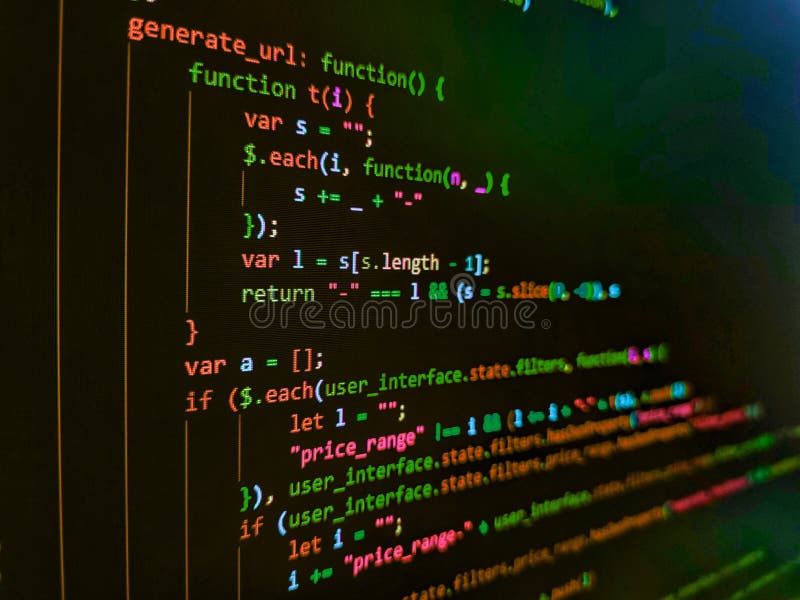Close up of random computer code comprised of numbers and letters. Php language and coding function developer. Data encryption royalty free stock photos