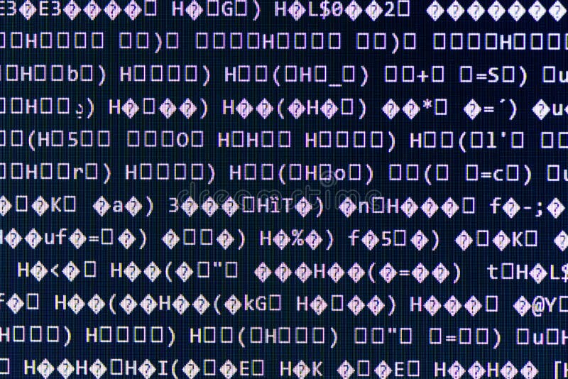 Random computer code royalty free stock photography