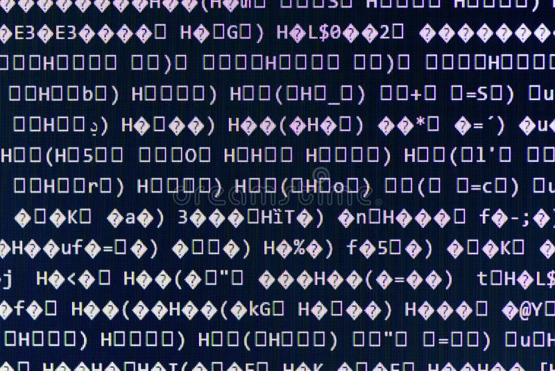 Random computer code stock photo