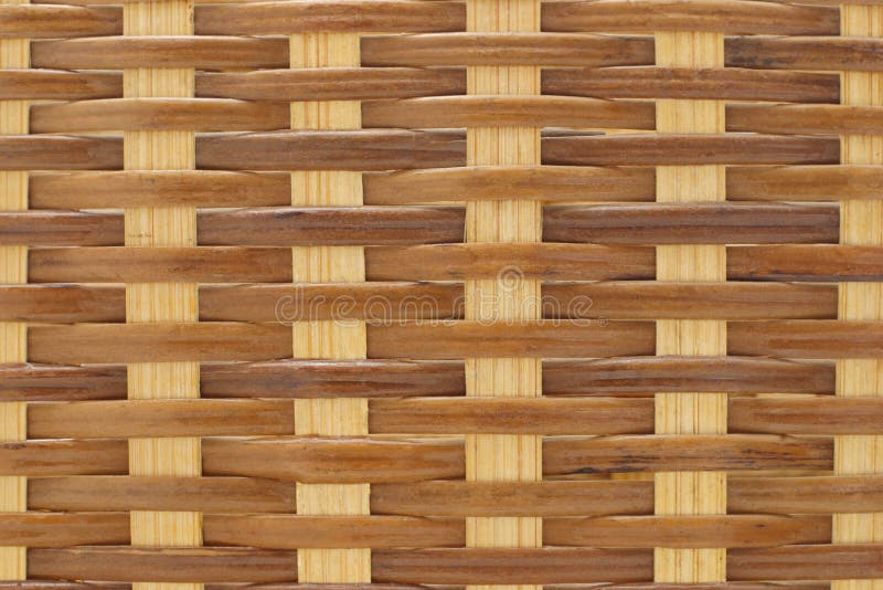 Close up of rattan wicker basket