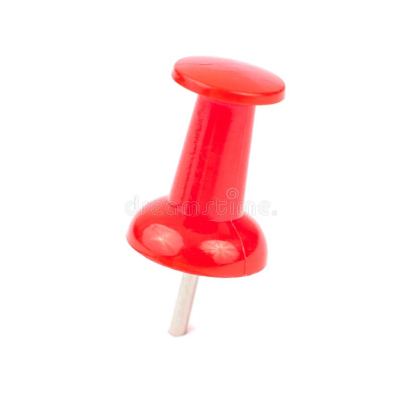 Close up red Pushpin