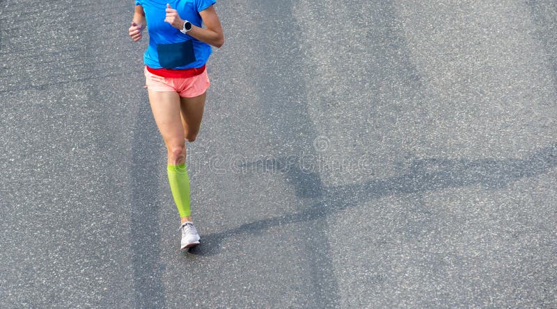 Close Up of Runner Feet. Fitness Background, Close Up of Runner Feet on ...