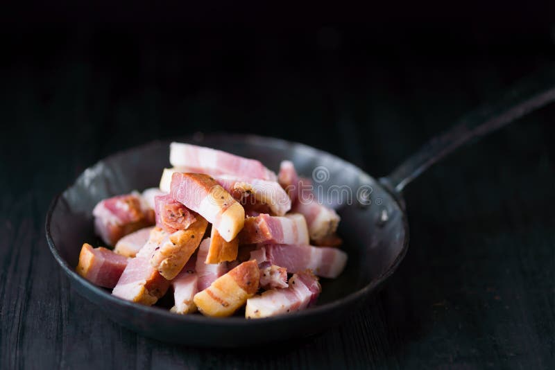 Rustic Italian Pancetta Bacon Stock Photo Image of meat, ingredient 199982086