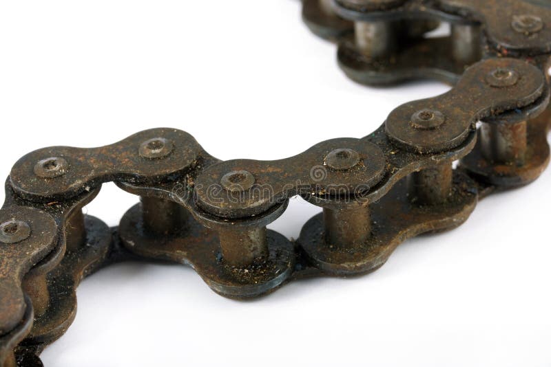 Close Up of a Rusty Bike Chain Stock Photo Image of links, tool 24418336