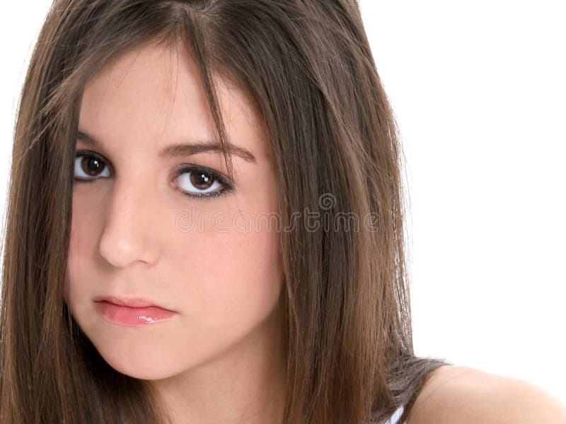 Close-up Sad Teen Girl