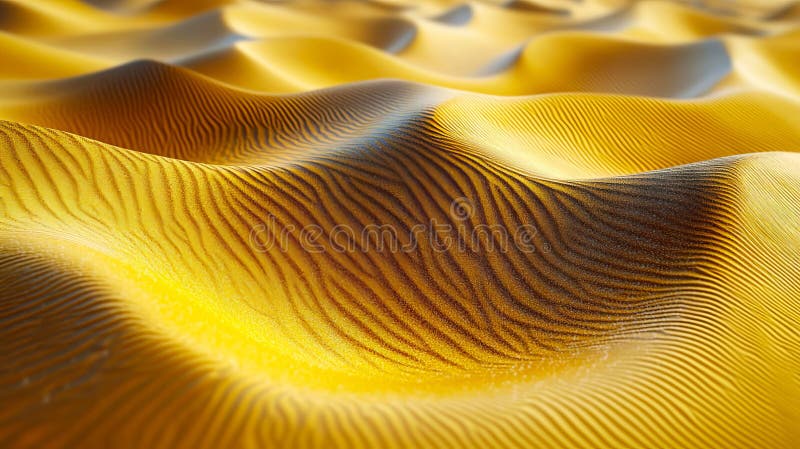 A close up of a sand dune in the desert stock photo