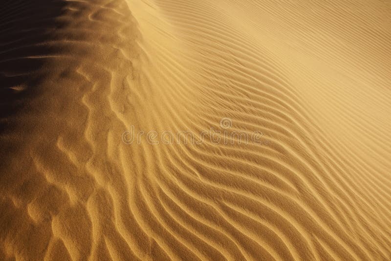 Close-up of sand pattern in the desert