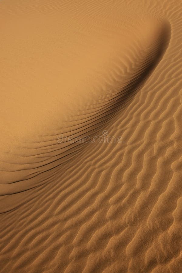 Close-up of sand pattern in the desert