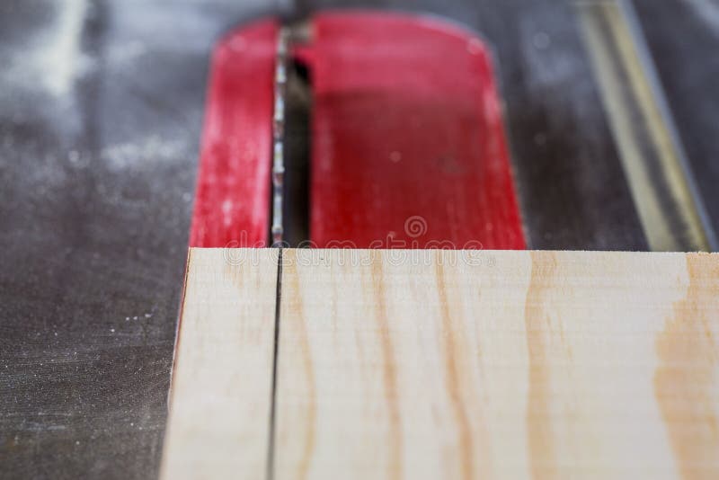 Close Up of Saw Blade Cutting Wood on Table Saw Stock Image Image of sawing, circular 53681325