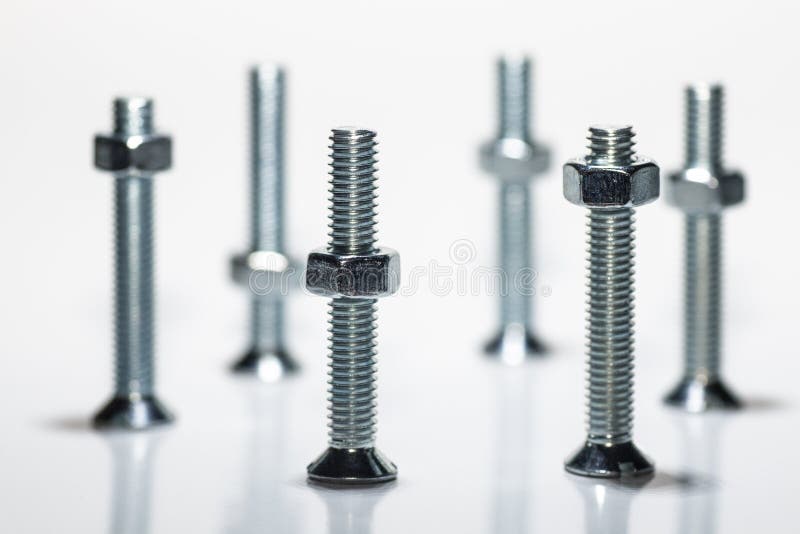 Circle of screws stock image. Image of bunch, chrome 13472899