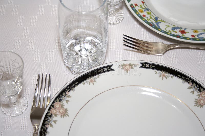 Close-up of served table 6