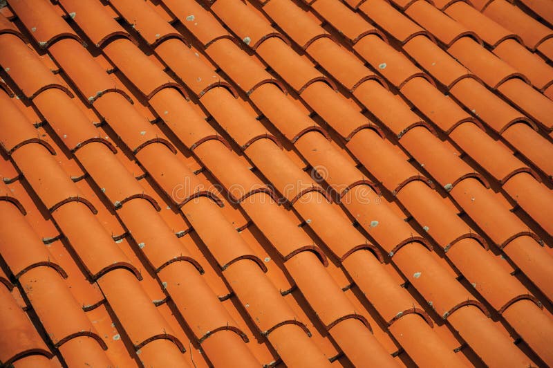 Close-up of shingles on rooftop of an old house stock photo Close-up of shingles on rooftop of an old house stock photo