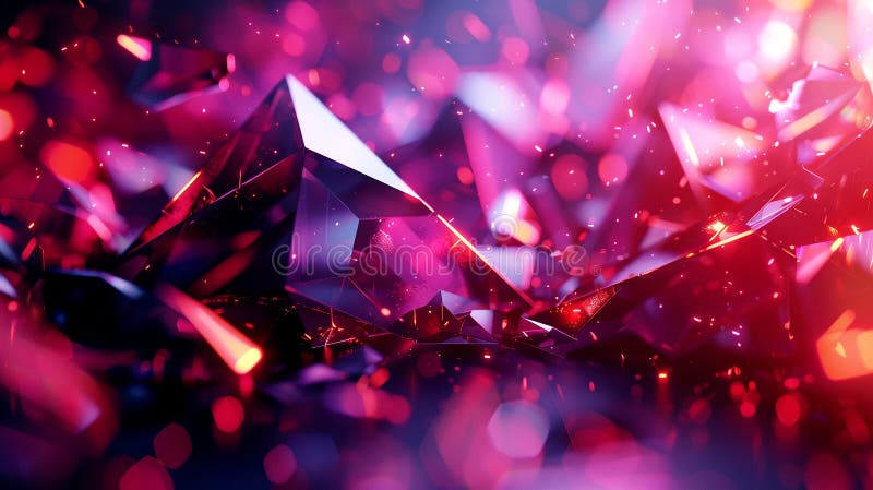 Red gemstone abstract background vector illustration