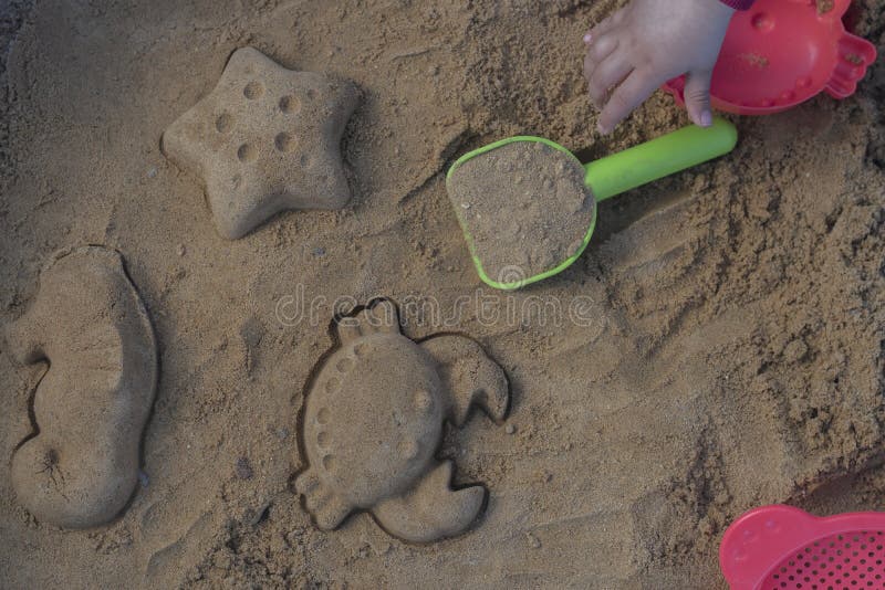 Plastic Molds Used by Children To Create Different Animals and Shapes