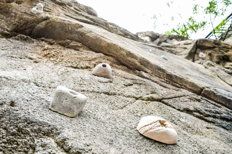 Close Up Shot of the Equipment Use for Wall Climbing Stock Image