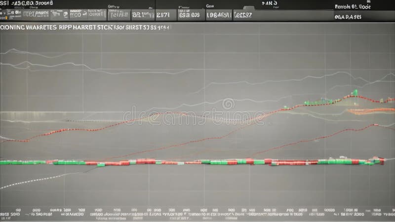 Financial Data Analysis: A View of Market Trends stock illustration