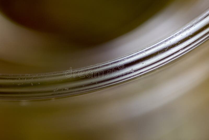 Close Up Shot of the Lip of a Glass Stock Image Image of light