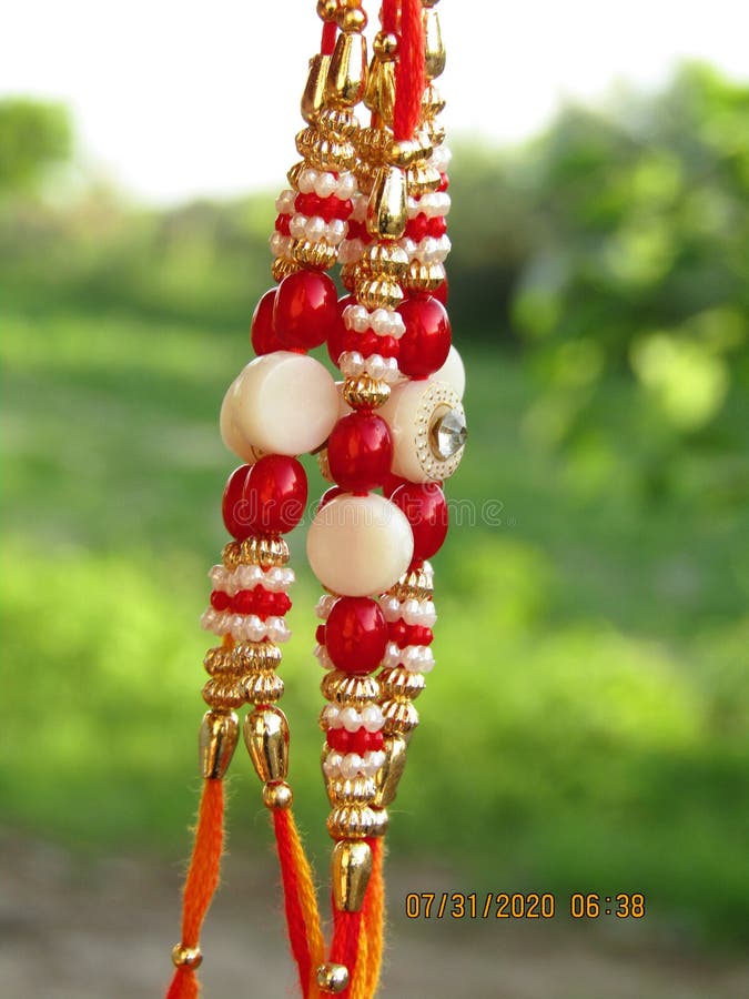 Close up shot of Rakhi stock photo. Image of rakhi, jewellery 192202406
