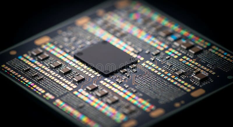 Advanced Microchip Technology stock illustration