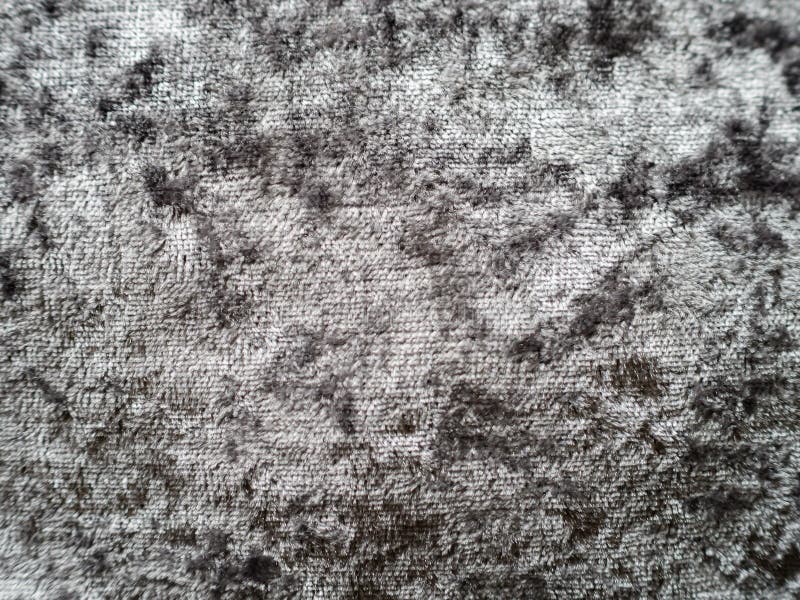 Close Up of Silver Grey Velour Velvet Fabric Stock Photo Image of