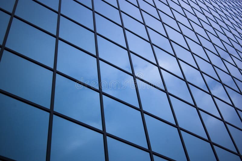 Close up of skyscraper glass / abstract building background