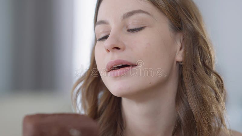 Licking Lips Close Up Young Woman Licking Lips Stock Footage And Videos 