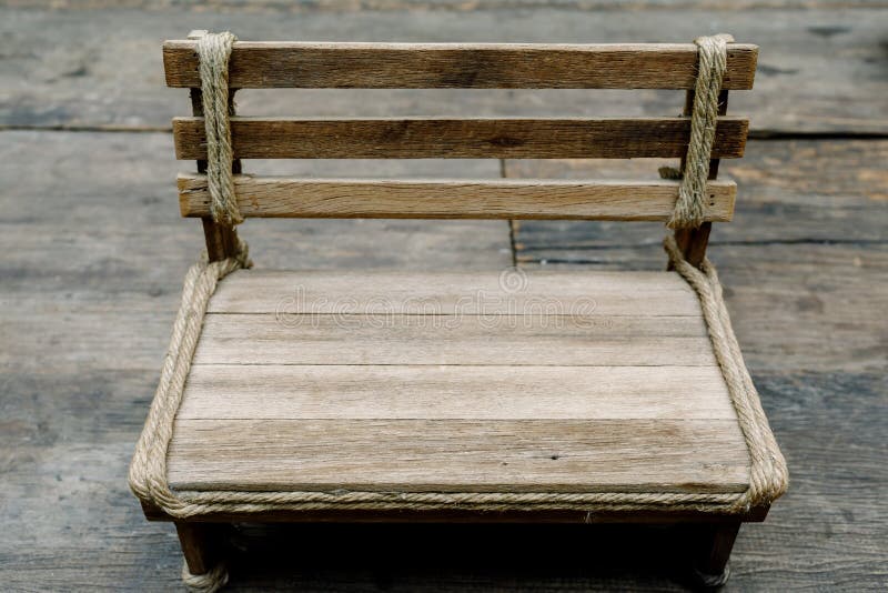Close Up the Small Wooden Chair Stock Photo Image of elegance, retro