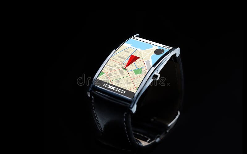 smartwatch with gps map