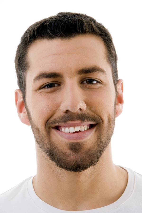 Close up of smiling male stock images